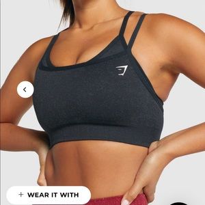 GYMSHARK SET | Adapt Fleck Seamless Leggings - Mineral | Black & Sports Bra